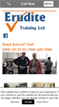Mobile Screenshot of eruditetrainingltd.co.uk