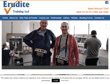Tablet Screenshot of eruditetrainingltd.co.uk